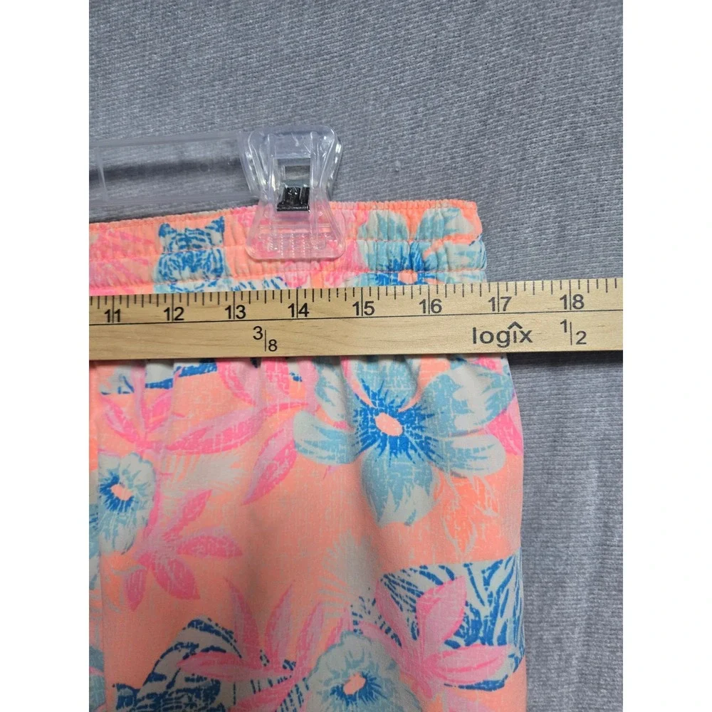 Chubbies Mens Swim Trunks Medium Peach Orange Tropical Tiger Floral 5.5 Inseam